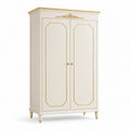 Armoire en bois avec détails dorés 200x100x50 cm