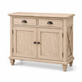 Buffet en bois avec tiroirs et portes beige